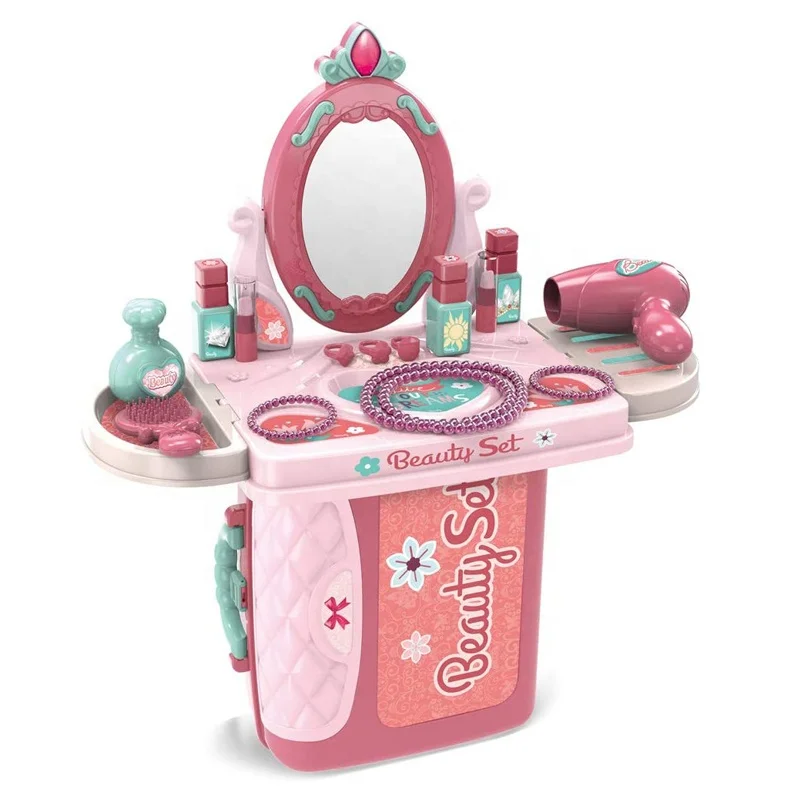 

Fashion 3 in 1 girls cosmetic beauty desser pretend play set makeup kits toys