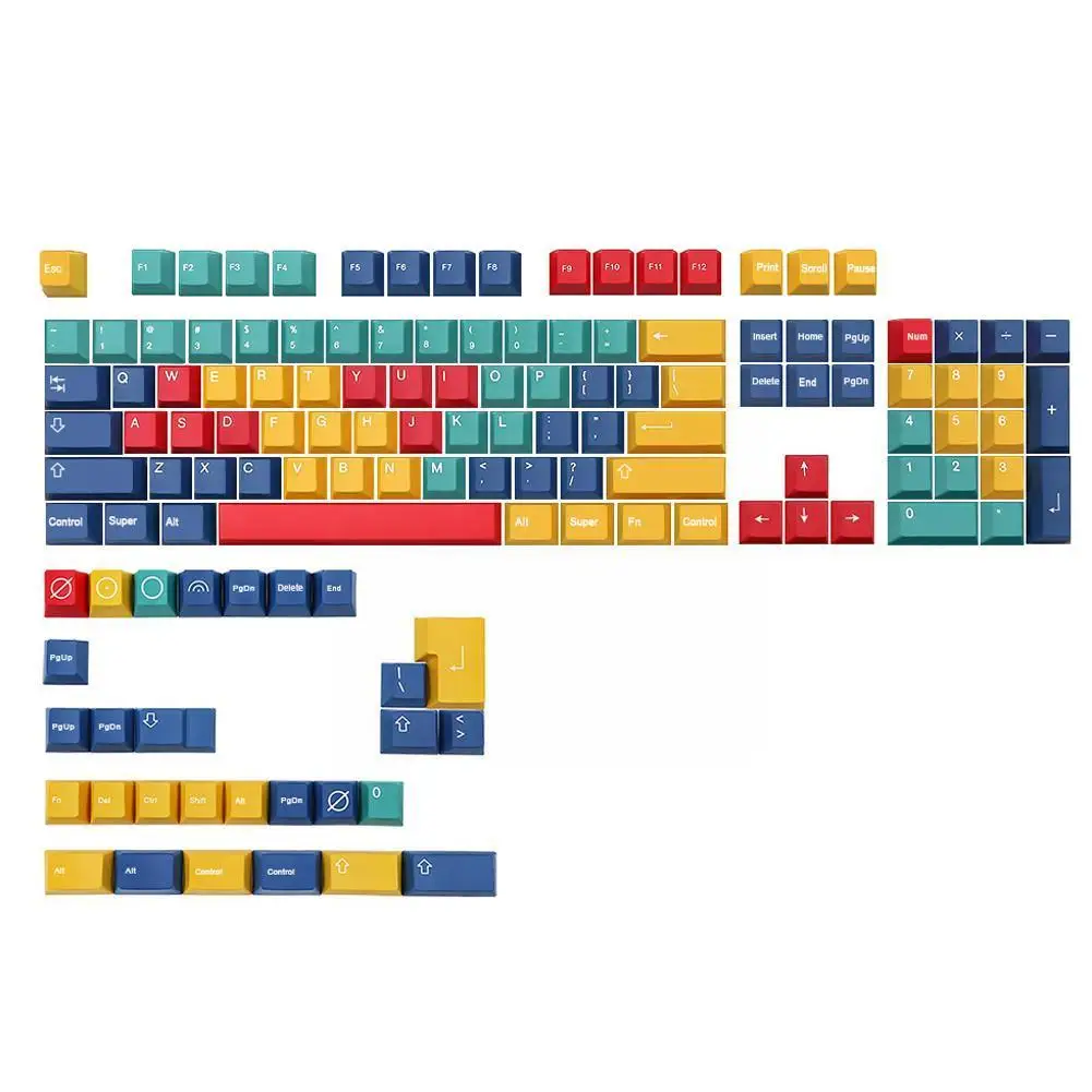 

Набор колпачков для клавиш с 135 клавишами профиль pbt колпачки для клавиатуры механического типа dz60 /Gk61/64/68 колпачок для клавиш с сублимационн...