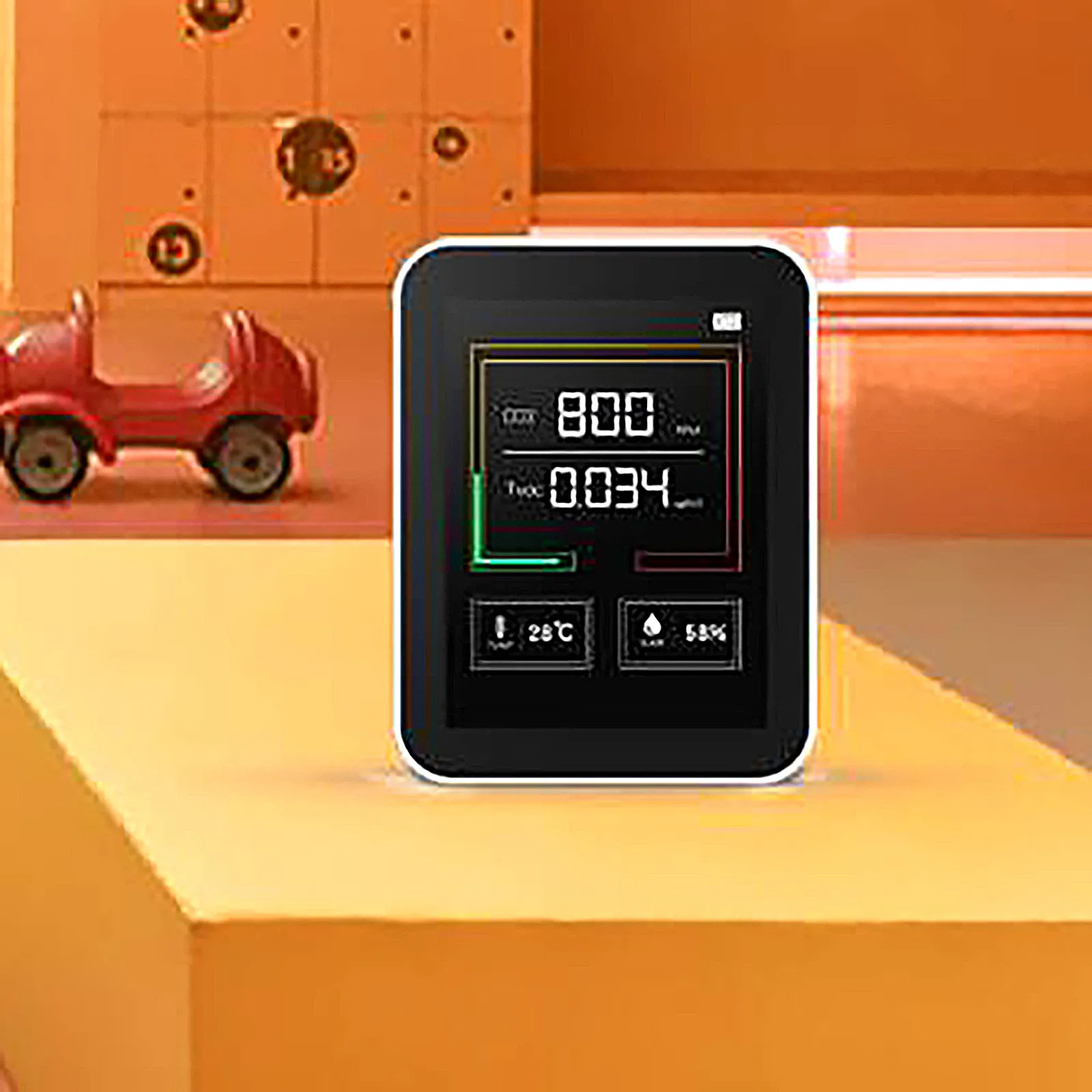 

M10 Air Quality Monitor for PM2.5 HCHO TVOC AQI Professional Electrochemical Sensor Detector Real Time Display