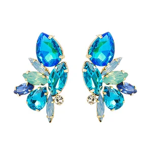 ZHINI 2020 модные украшения из циркония серьги-гвоздики для женщин 5 цветов золотистые серьги эффектные Серьги brincos