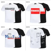 2021 italian fashion trendy brand dsqusred2 mens high end printing short sleeve streetwear t shirt