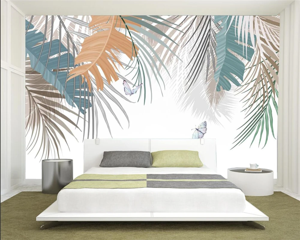 Настенные обои ручной росписи в скандинавском стиле комнатный фон с