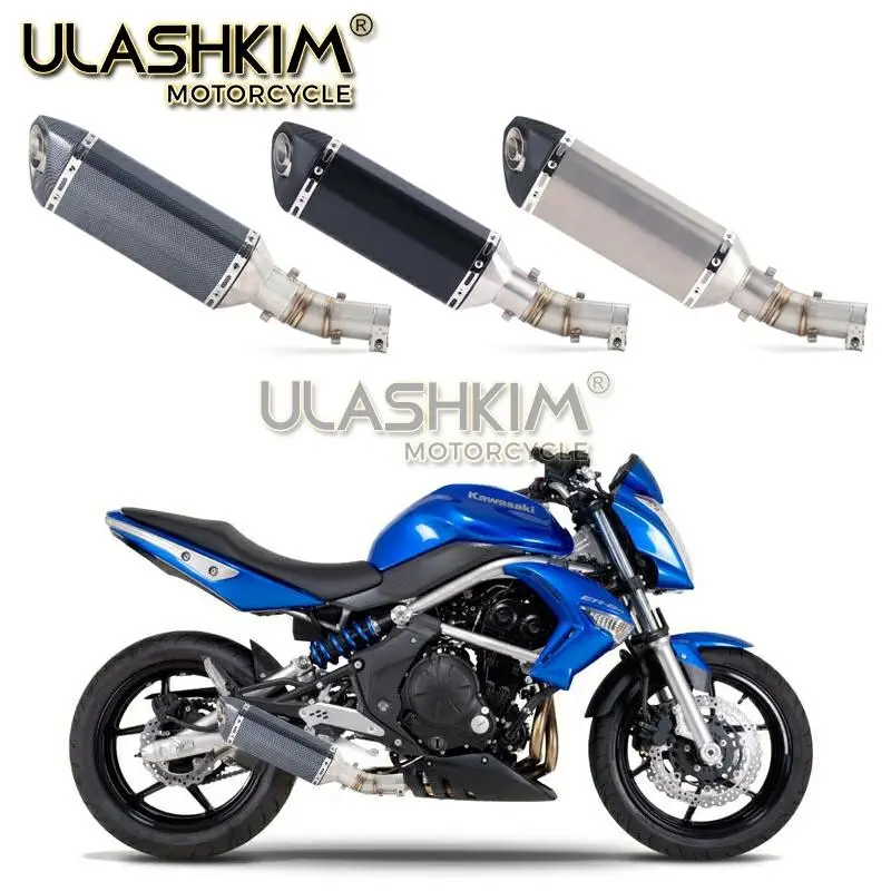 ER 6N 6F глушитель для мотоцикла средняя труба полная система слипоны kawasaki ER6N ER6F