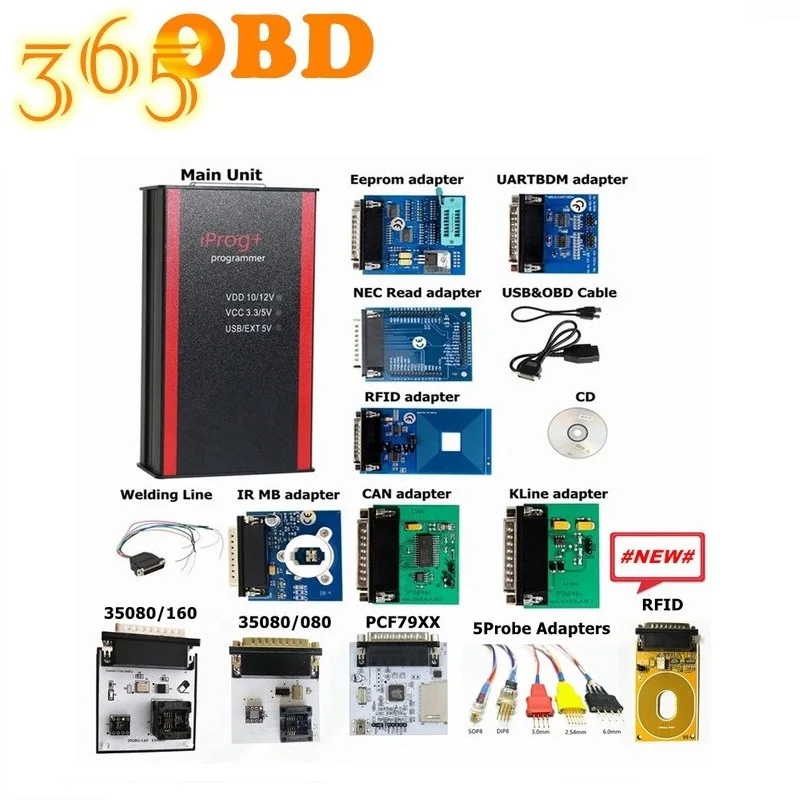 Программатор iprog высшего качества полный адаптер v85 инструмент для коррекции