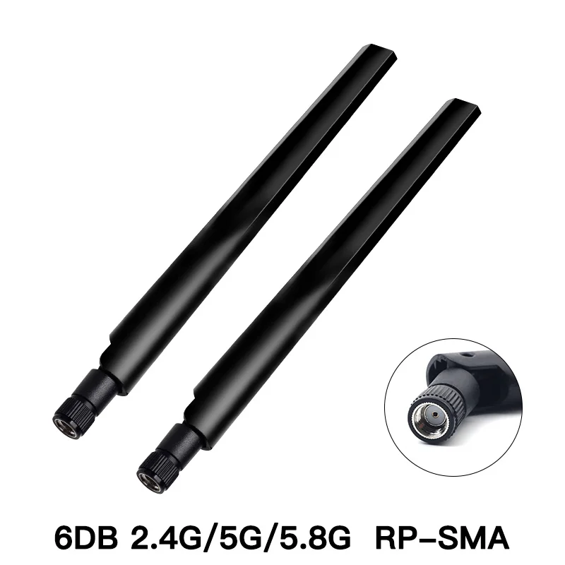 Внешняя беспроводная антенна Wi-Fi 2 4G/5GHz 6DBi 10Dbi RP-SMA универсальный роутер сетевая