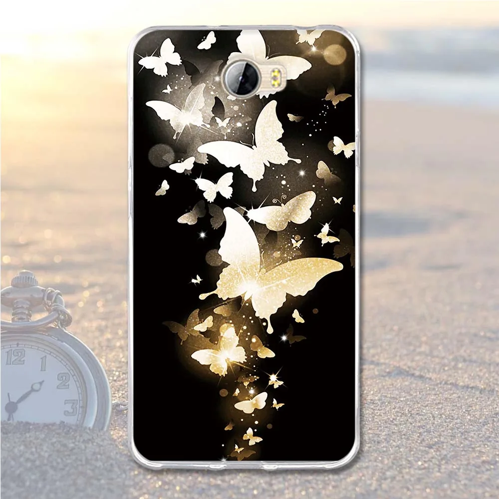 Мягкий чехол из ТПУ для huawei Y5 II 2 Y5II ii/Y6 2 компактный чехол-сумка для huawei honor 5A LYO-L21 Y5 2 Y5 II CUN-U29 чехол с принтом