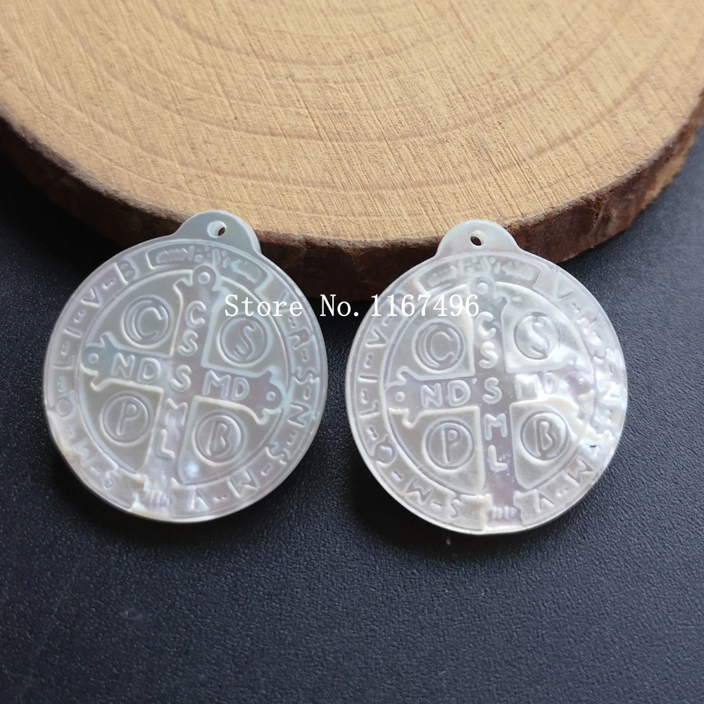 5pcs/lot 21mm Natural Cross &amp San Benito Mother pearl shell Charm for DIY Jewelry Jesus Pearl Necklace | Украшения и