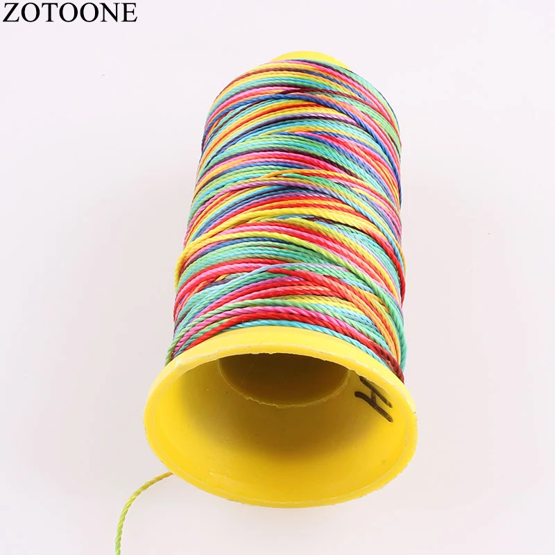 Катушка ZOTOONE для шитья джинсов дешевая машинка из полиэстера вышивка красочные