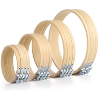 16 pcs wood color 4 size embroidery hoop set4inch5 1inch 6 7inch and 8inch cross stitch hoop for diy art craft handy sewing