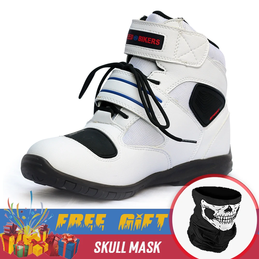 

3 colors Moto Motorcycle protective gear Boots Motocross Botas Motorboats Shoes Motorbike Racing Career Speed street boots