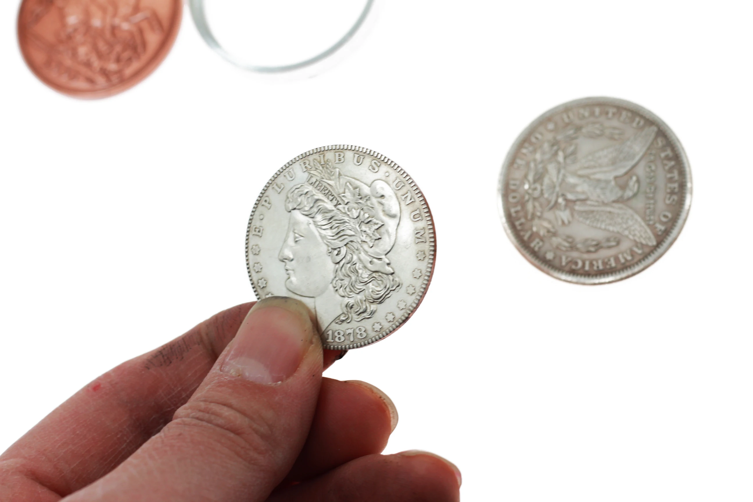 Скотч и Сода от Оливера Мэджик (доллар Моргана королева Виктории древние монеты)