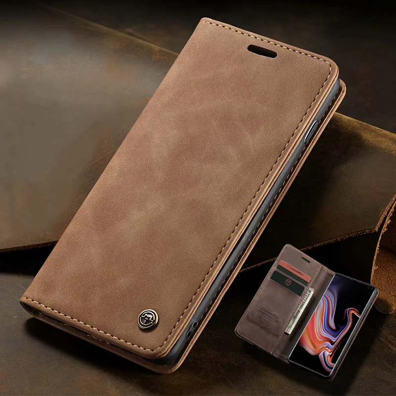 Роскошный чехол-бумажник Redmi K20 Pro для Xiaomi Mi 9 9T с магнитной застежкой Матовый