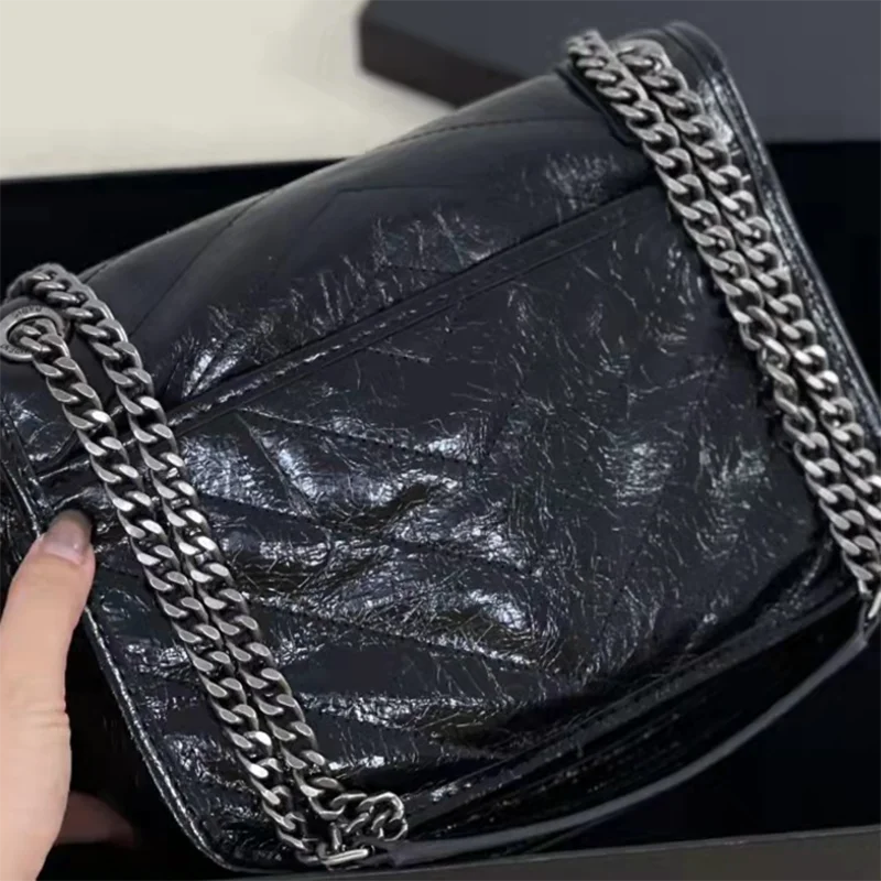 

2021 роскошные сумки из натуральной кожи, женская сумка-конверт на цепочке через плечо, высококачественные сумки почтальона, классические же...