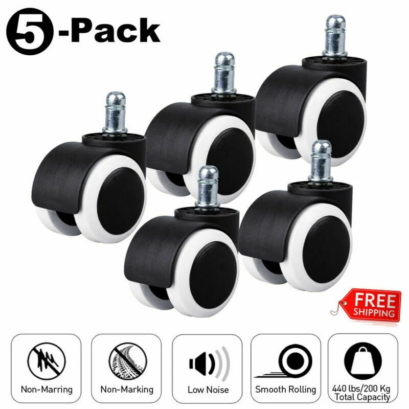 Wheels 360° Rotating Quiet Chair Wear-resistant Chair Roller