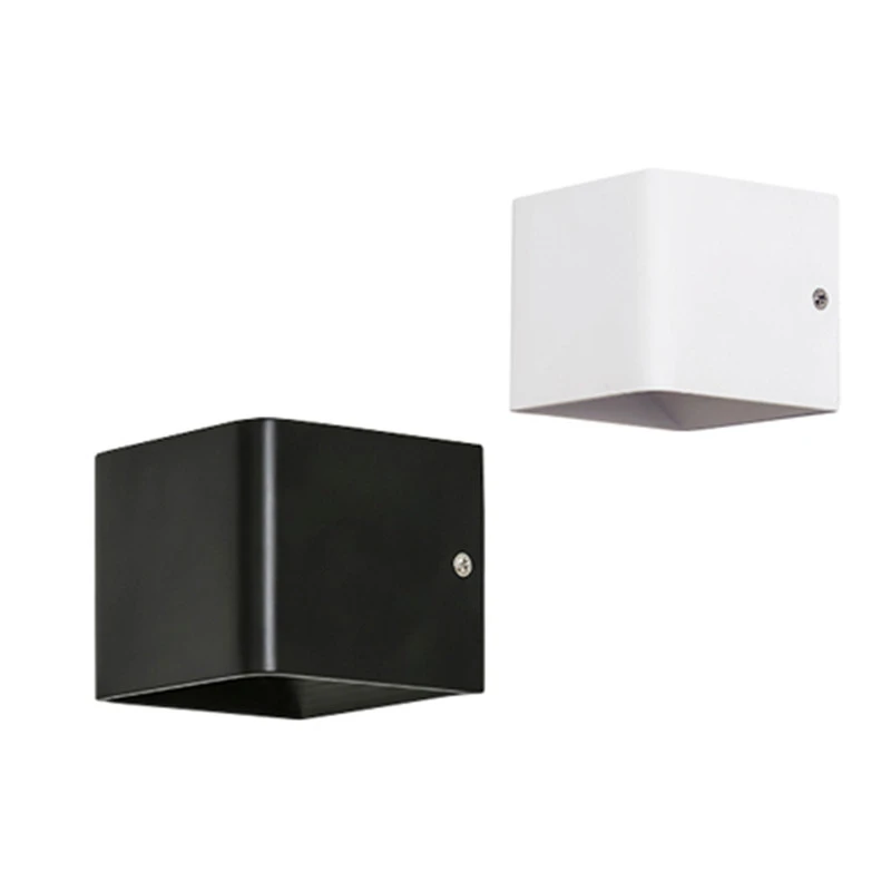 

Светодиодная алюминиевая настенная лампа, дизайнерский настенный светильник с квадратными направляющими, прикроватная лампа для спальни, ...