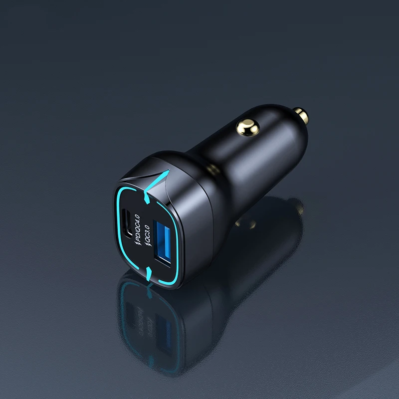 USB C автомобильное зарядное устройство 52 5 Вт автомобильный адаптер с одним 30 PD