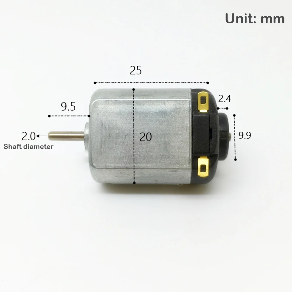 Высокоскоростной двигатель постоянного тока с угольной щеткой 2 4-7 4 В игрушечный