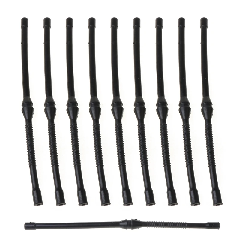 

10X черный топливный шланг, труба для китайской бензопилы 4500 5200 5800 45cc 52cc 58cc, стандартные пластиковые топливные шланги, трубы 10 шт./компл., детал...