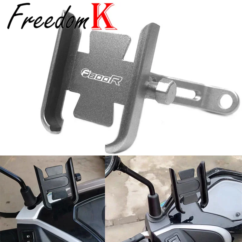 

F 800 R For BMW F800R 2009-2019 2018 2017 2016 Motorcycle CNC Aluminum Alloy Handle Bar Mobile Phone Bracket GPS Stand Holder
