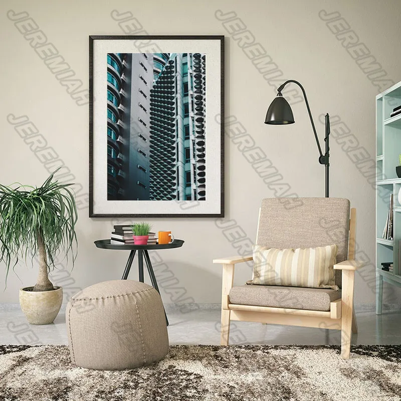 

Light Color Series House Poster Nordic Style Wall Art Canvas Print Painting Modern Home Decoration