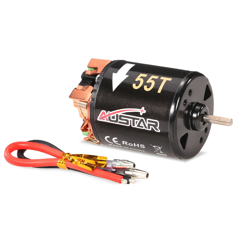 Мотор AUSTAR 540 45T Матовый для 1/10 осевого SCX10 RC4WD D90 гусеничный скалолазания