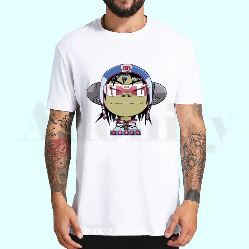 Gorillaz рок группа chakhan лапша Мурдок руссель футболки модные мужские и женские топы