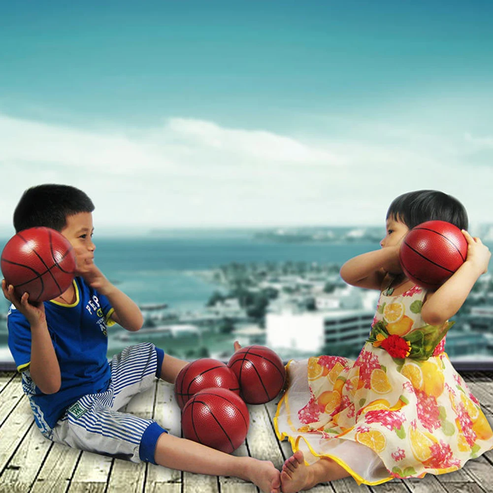 Миниатюрный резиновый баскетбольный мяч для игры в баскетбол улицы и дома