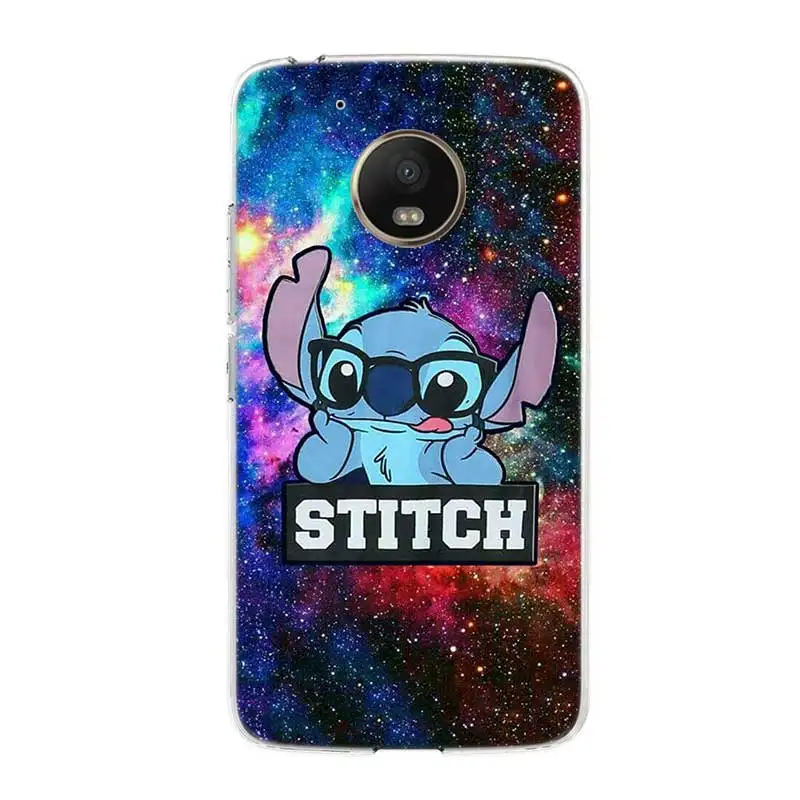 Мягкий термополиуретановый чехол для телефона Disneys Stitch Motorola MOTO G7 G6 G5S G5 E6 E5 E4 Plus power