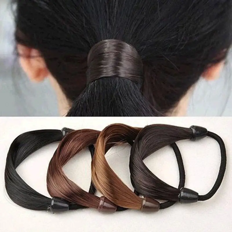 

Girls Hairpiece Rope Hairband Wig Braids Donuts Bud Braid HeadBand Wigs Ball Headwear For Women Girl Beauty Accessories