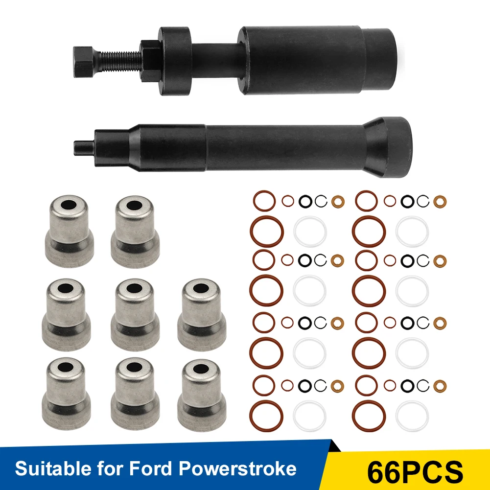 

Ford Injector Sleeve Cup Removal Tool Install Kit CE Standards Fit For Ford 2003-2010 6.0L Powerstroke with Sleevs and O Ring