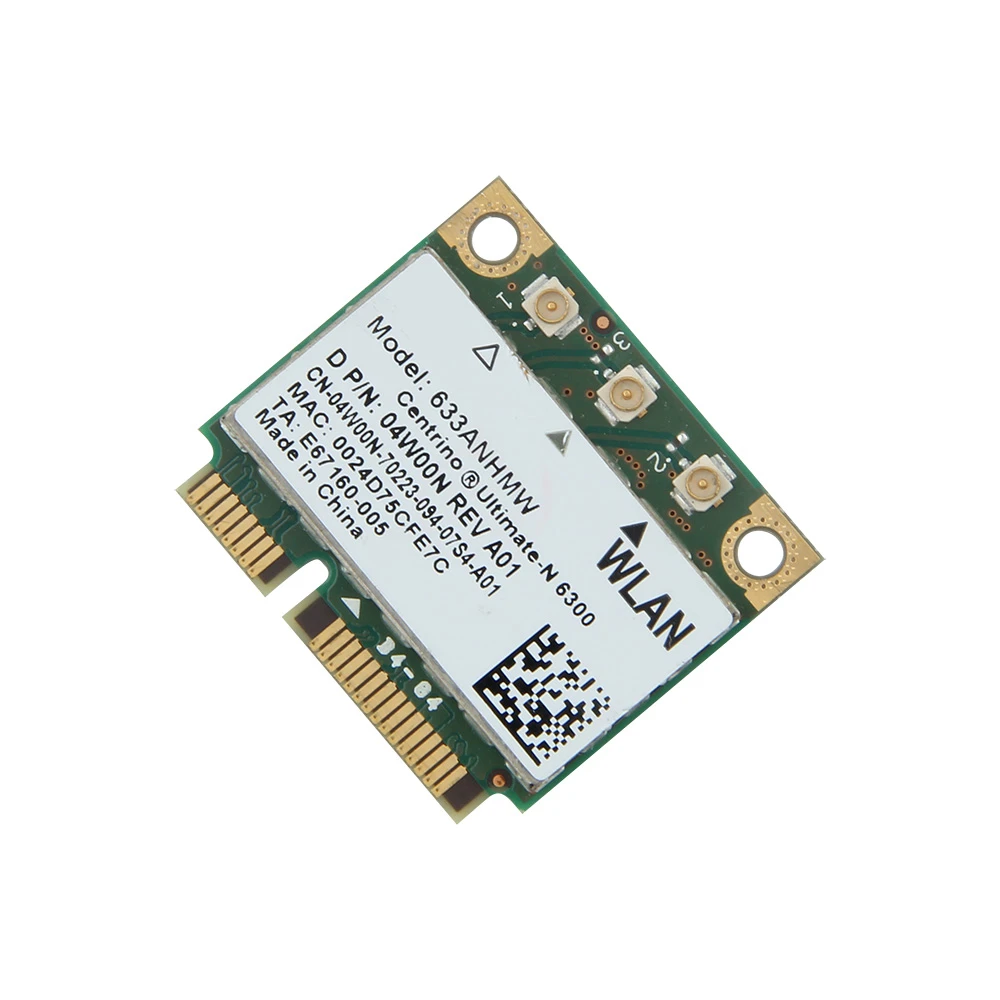 450 Мбит/с беспроводной N Wlan Wi Fi двухдиапазонный Ultimate 6300 633ANHMW 6300AN Половина мини PCI E