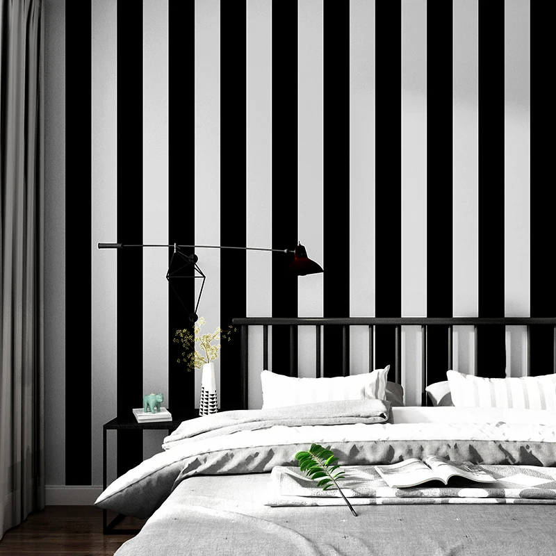 Современные модные желтые серебряные полосатые обои 3d черные красные широкие