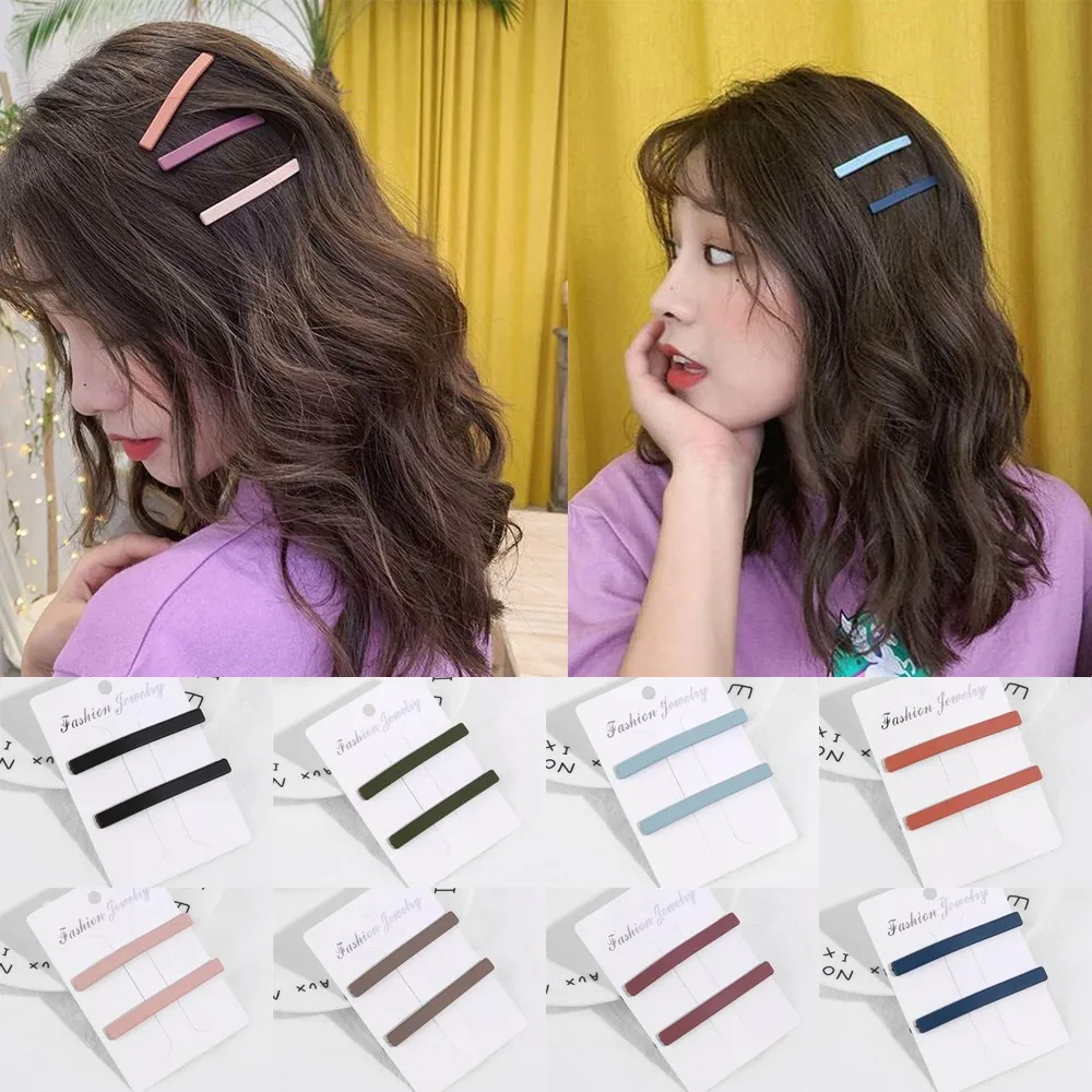

Women Korean Hairpin 2022 Fashional Simple Clip Hairpin Beauty Headdress Clip Headwear Kids Hair Accessories Girl Hairpin