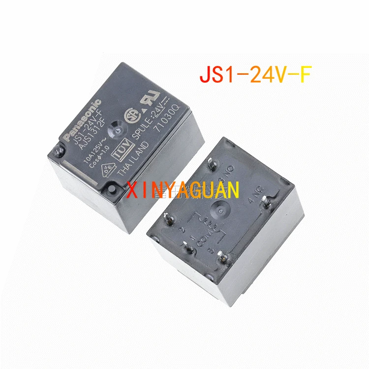 10 шт. Оригинальное реле питания JS1-5V-F AJS1319F JS1-12V-F AJS1311F JS1-24V-F AJS1312F 5pin 10A125V может