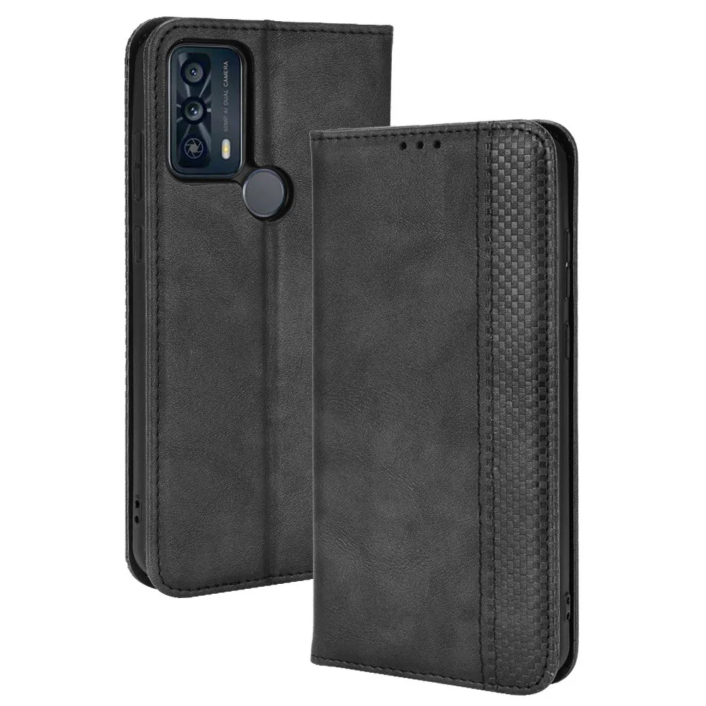 For TCL 20B Case Luxury Flip PU Leather Wallet Magnetic Adsorption 20 B TCL20B Phone Bags
