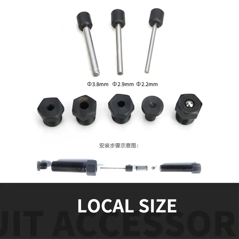

Heavy Duty Motorcycle Bike Chain Breaker 4 pins Chain Cutter Splitter Riveter Riveting Tool Set for 415 420 428 520 525 530 630
