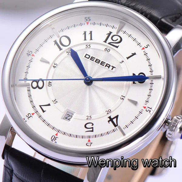 Классический Модный чехол из розового золота 43 мм мужские механические