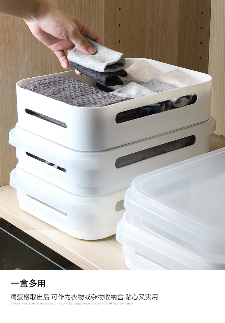 

24-grid Household Egg Carton, Kitchen Storage and Arrangement, Food Storage, Fresh-keeping Tray for Refrigerator
