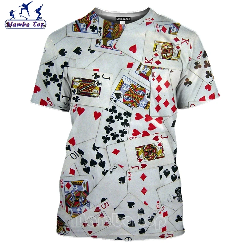 Топ Mamba футболка для женщин с надписью лопатка игральные карты футболки коротким
