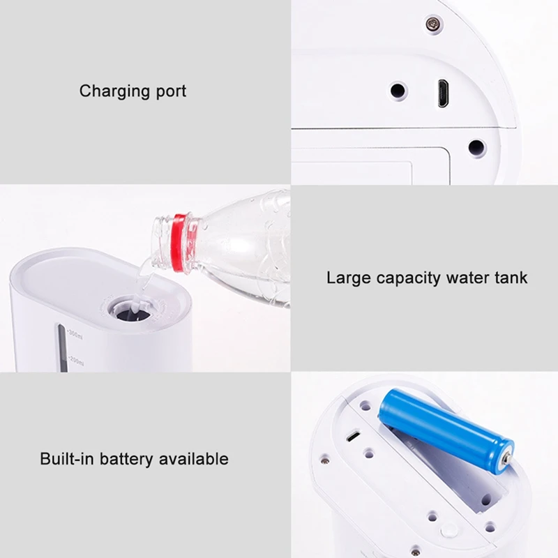 

300Ml Infrared Sensor Soap Dispenser Automatic Touchless Hand Detergent Dispenser Wall-Mounted Disinfection Sprayer