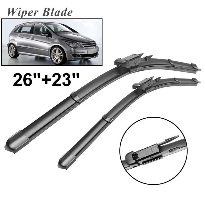 

Щетки стеклоочистителя okoстеклоочистителя RHD & LHD для Mercedes Benz B-Class W245 2005-2011, лобовое стекло, переднее стекло, 26 дюймов + 23 дюйма