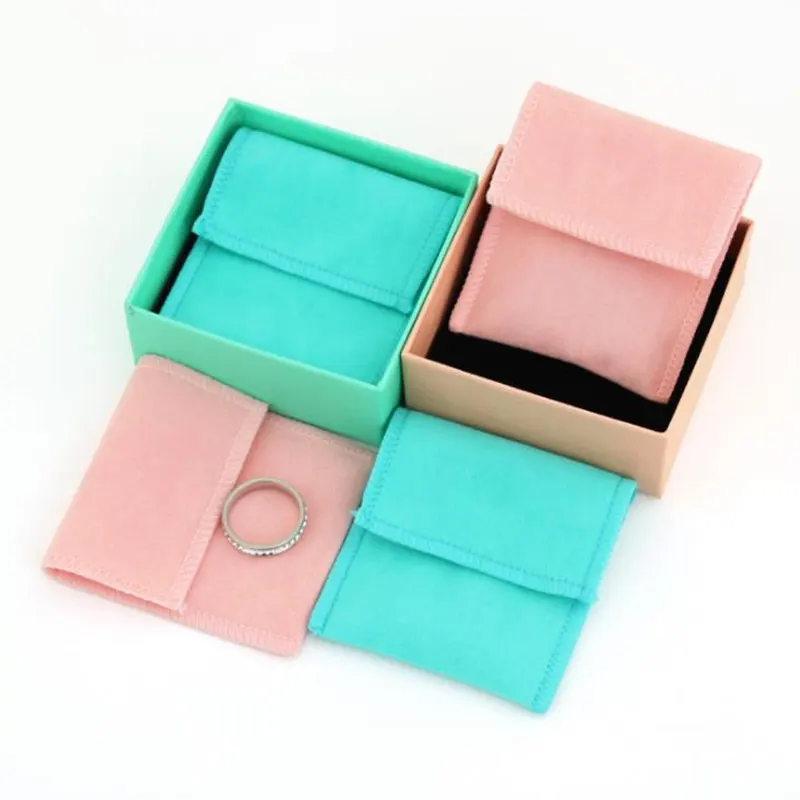 300pcs Jewelry Velvet Bag With Dark Buckle Wedding Packing Envelope Pouch Double Sided NO312 | Дом и сад