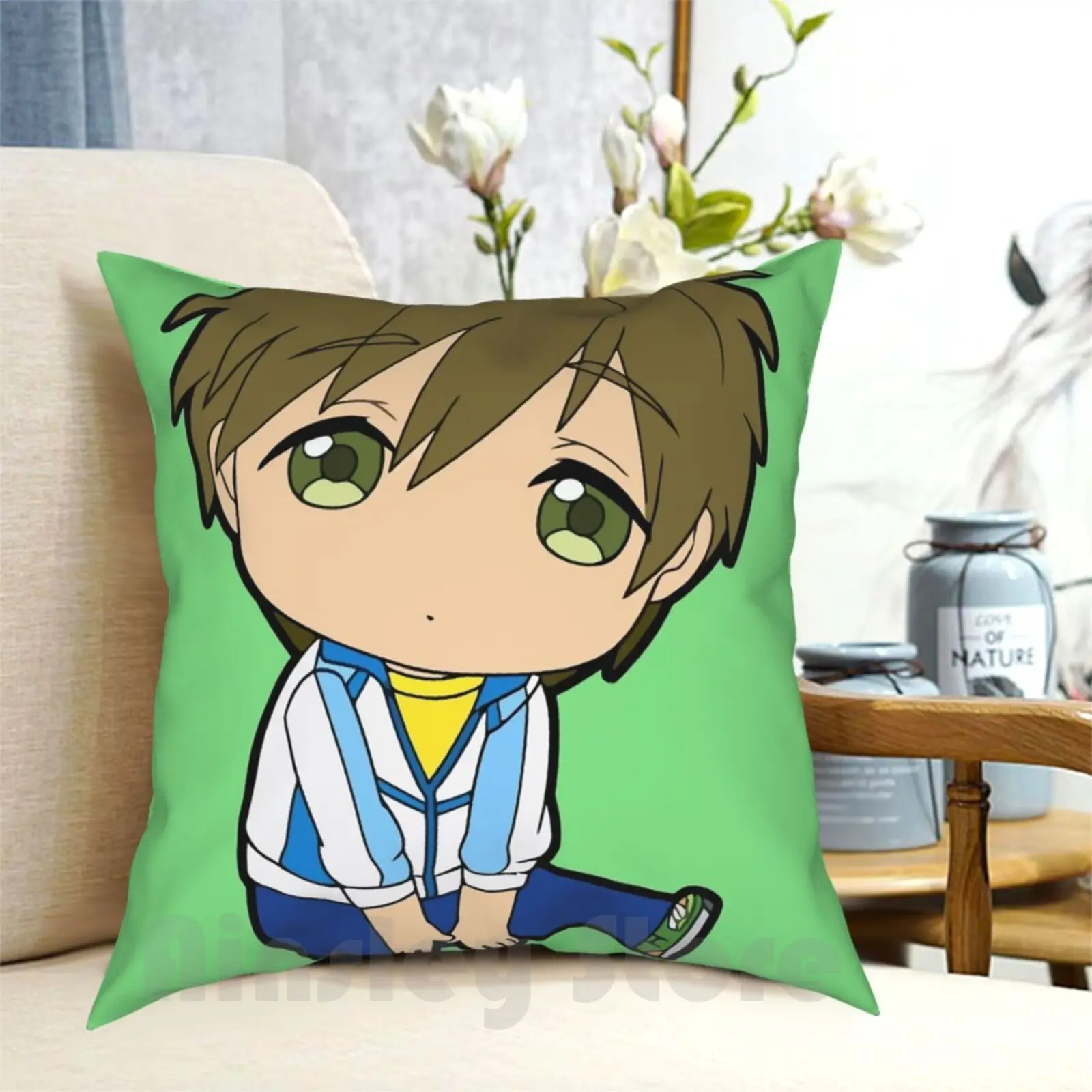 Макото Тачибана Chibi Подушка Чехол с принтом домашняя мягкая подушка DIY крышка