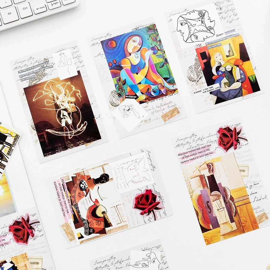 30 листов/набор подарочные открытки/Открытки/Поздравительные открытки/конверты с