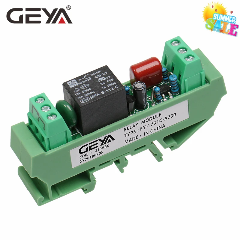 GEYA 1 способ релейный модуль 12V 24V 230V Силовые транзисторы NPN PNP Интерфейс