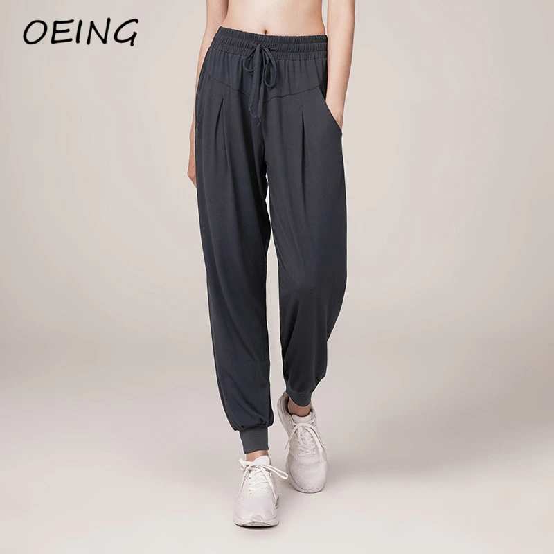 

High Wast Jogger Pants Women Fitness Breathable Yoga Pants with Pocket Workout Gym Trousers