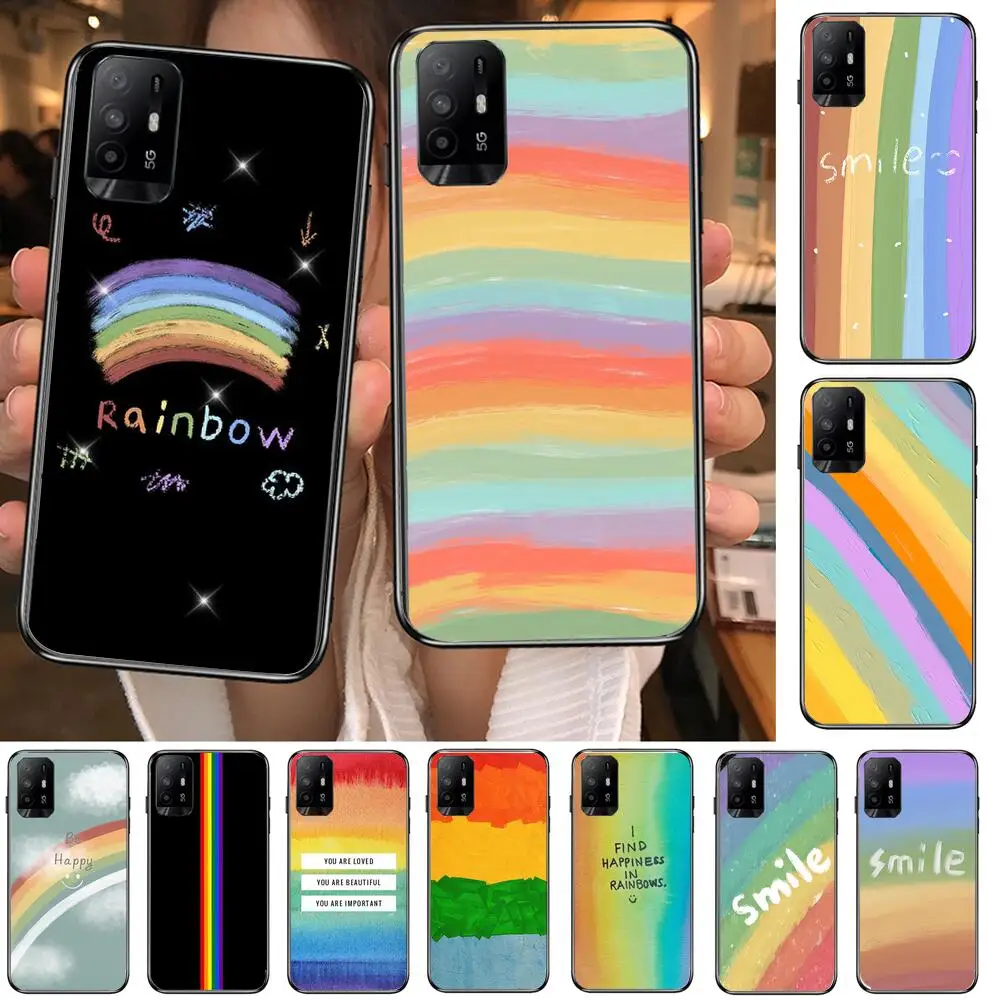

Luxury Silicone RainbowFor Realme C3 Case Soft Silicon Back cover OPPO Realme C3 RMX2020 Coque Capa Funda find x3 pro C21 8 Pro