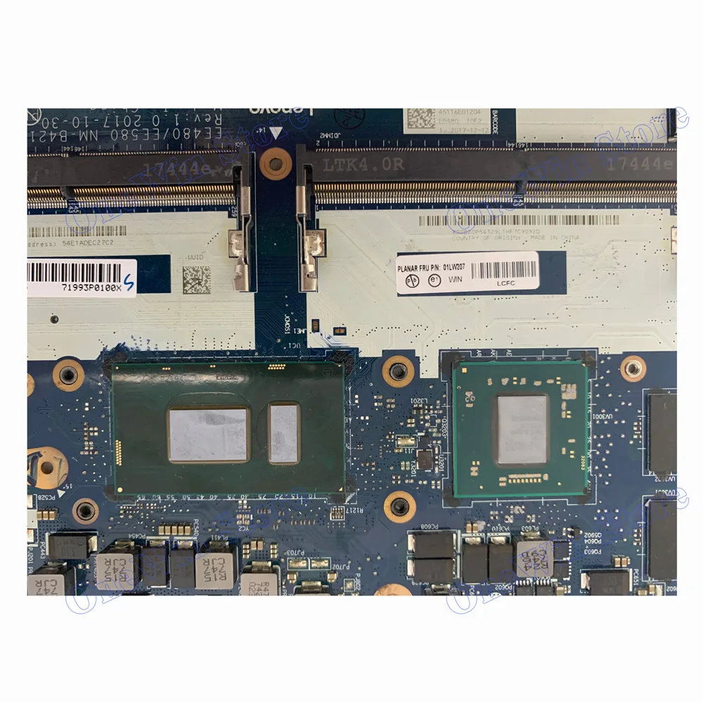 I5 8250U 550 2G DDR5 для ThinkPad E480 20KN 20KQ Lenovo независимых материнская плата EE480EE580 NM B421 01LW196