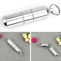 aluminium alloy outdoor waterproof portable keychain pill holder organzier box