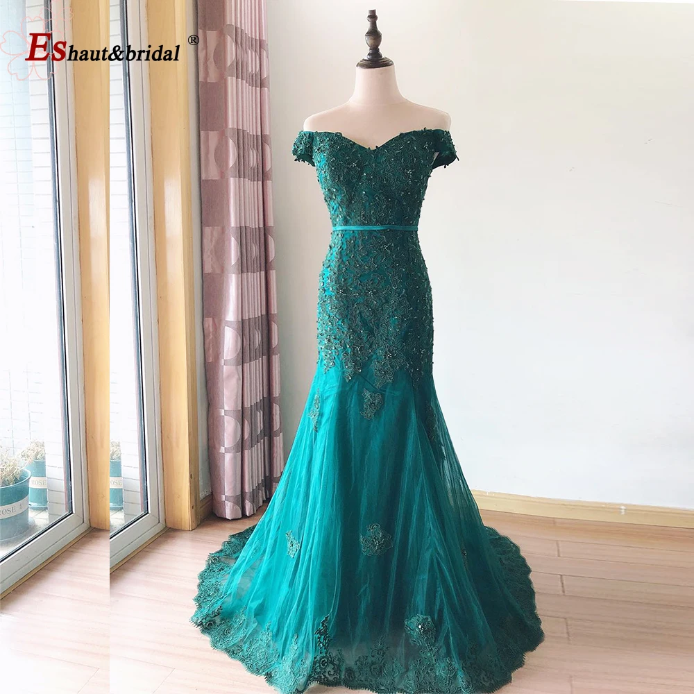 Кружевное платье с открытыми плечами вечернее для выпускного вечера женщин 2020